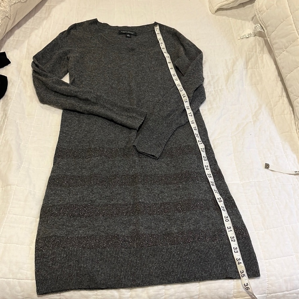 Banana Republic Gray Long Sleeve Sweater Dress.